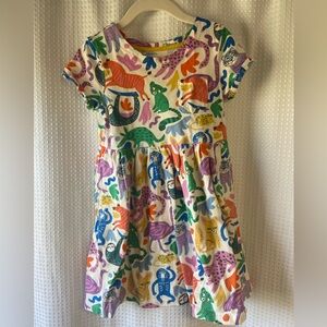 Mini Biden Colorful Animal Print Kids Dress size 6-7